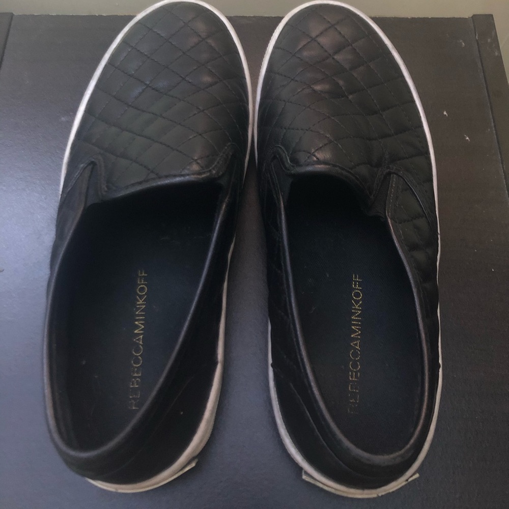Rebecca Minkoff quilted slip on sneakers